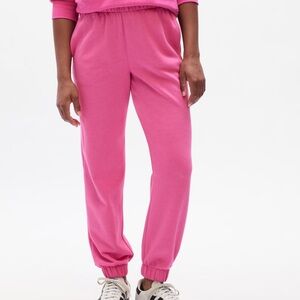 Gap Relaxed Fleece Sweatpants Pink extra small